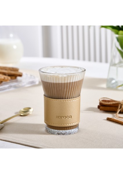 Leather Cool Touch Latte Bardağı 210 ml Gold