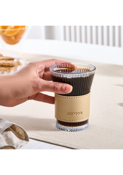 Leather Cool Touch Latte Bardağı 210 ml Gold