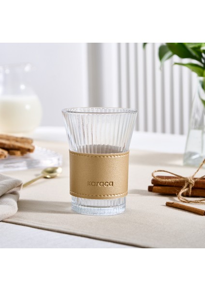Leather Cool Touch Latte Bardağı 210 ml Gold