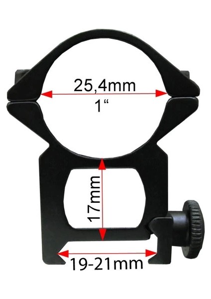 Çift Vidalı 22 mm  Dürbün Montaj Ayağı