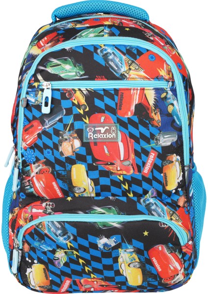 Mavi Arabalar Desenli Üçlü Okul Seti 8650-6 fiyatları