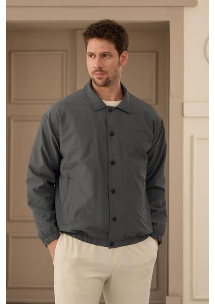 Erkek Paraşüt Mont Ceket Antrasit - 3621DNGR fiyatları