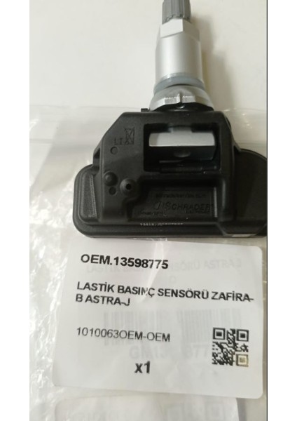 Opel Zafira C - Astra J - Corsa E Lastik Basınç Sensörü 1010063 13598775