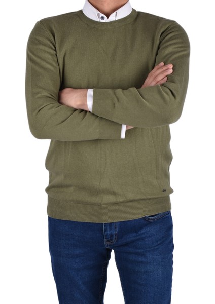 RYM-22920 Bisiklet Yaka Kazak/haki/2xl fiyatları