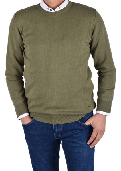 RYM-22920 Bisiklet Yaka Kazak/haki/2xl fırsatları