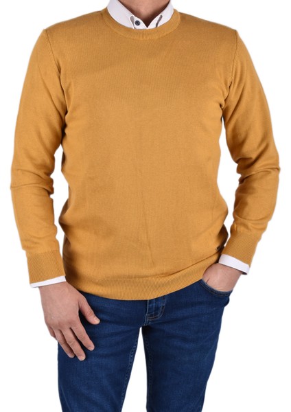 RYM-22920 Bisiklet Yaka Kazak/hardal/2xl fiyatları