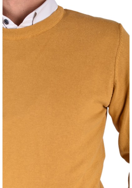 RYM-22920 Bisiklet Yaka Kazak/hardal/2xl indirimleri