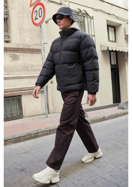 Erkek Su Geçirmez Şişme Mont Siyah - 3634DNGR modelleri