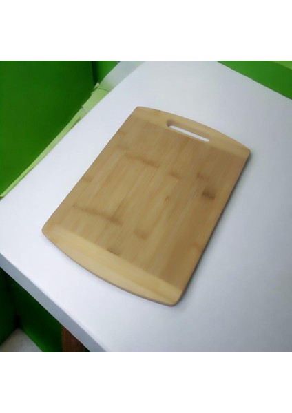 Çift Renkli Bambu Kesim Tahtası 24-34 cm Organik Bambu Et Doğrama Tahtası Ahşap Kesme Tahtası