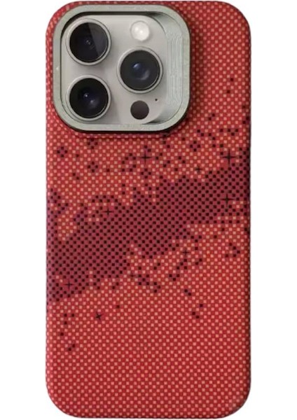 iPhone 16 Pro Max Kılıf Karbon Kamera Lens Standlı Kapak