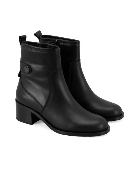 Lillia Siyah Kadın Deri Bot