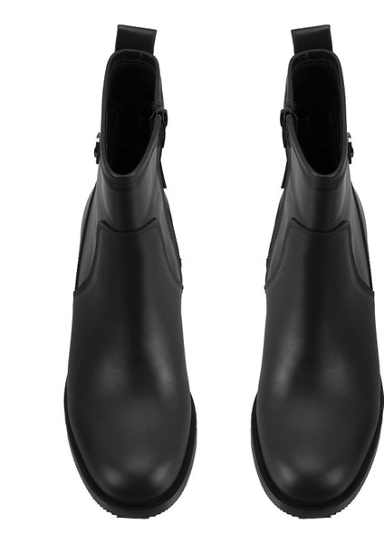 Lillia Siyah Kadın Deri Bot fırsatları