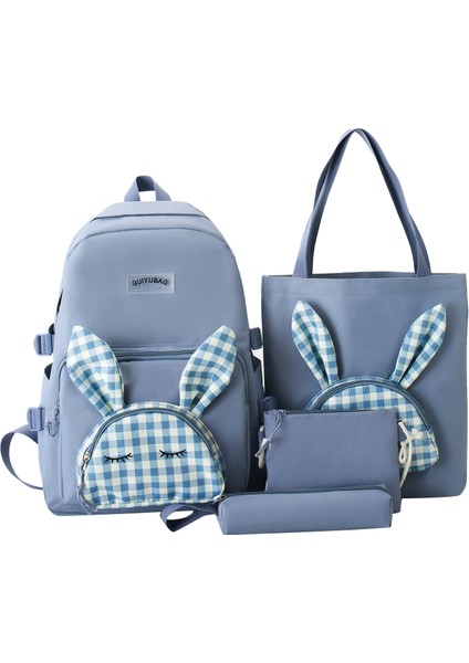 Sırt Çantası Kore Tarzı Karikatür Tavşan Küçük Taze Büyük Kapasiteli Öğrenci Sırt Çantası (Yurt Dışından)