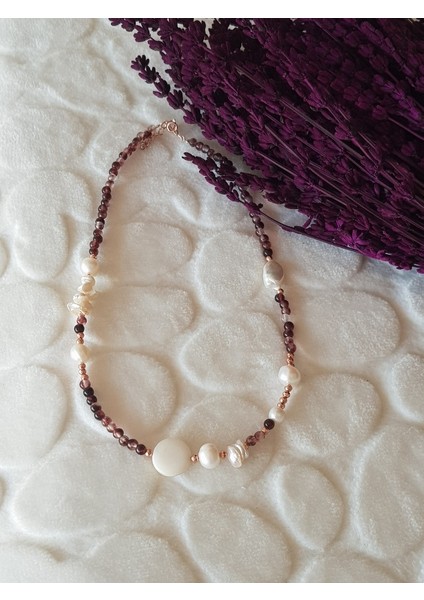 Ametis Taş Inci Gümüş Kolye fiyatları