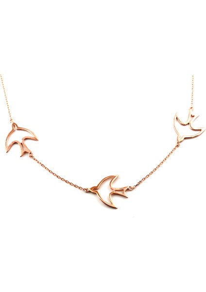 Martılı Gümüş Hayalet Kolye