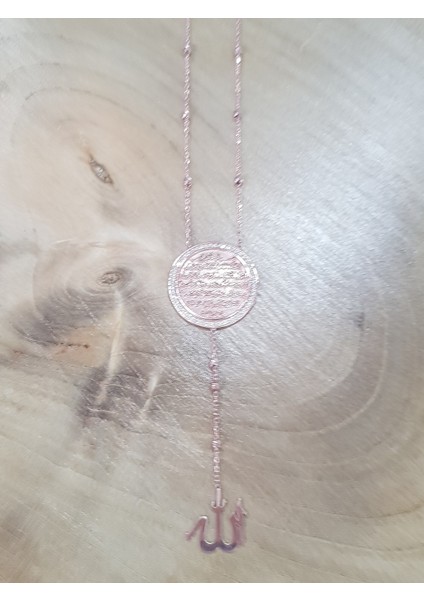 Ayetel Kürsi Allah Yazılı Italyan Gümüş Kolye