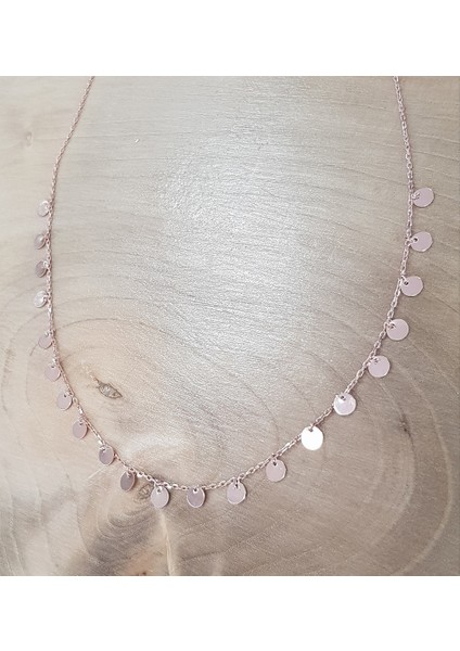 Rose Pullu Gümüş Kolye