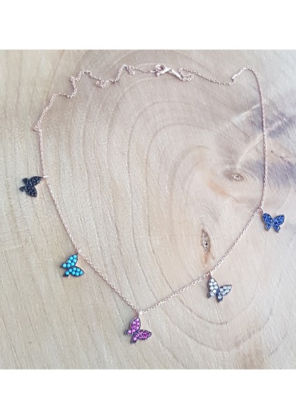 Kelebek Şans Gümüş Kolye