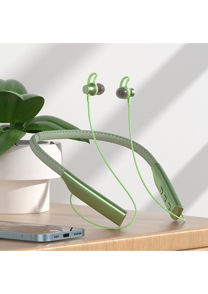 Deri Boyundan Bağlamalı Kulak Içi Kablosuz Bluetooth Kulaklık (Yurt Dışından)
