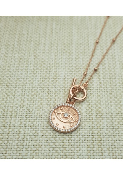 Göz Tasarım Gümüş Kolye