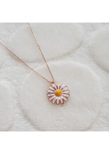 Papatya Gümüş Kolye
