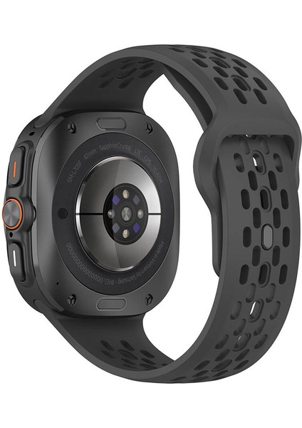 Samsung Galaxy Watch Ultra 47MM Kordon Delikli Tasarım Silika Suya Dayanıklı Ayarlanabilir Kordon