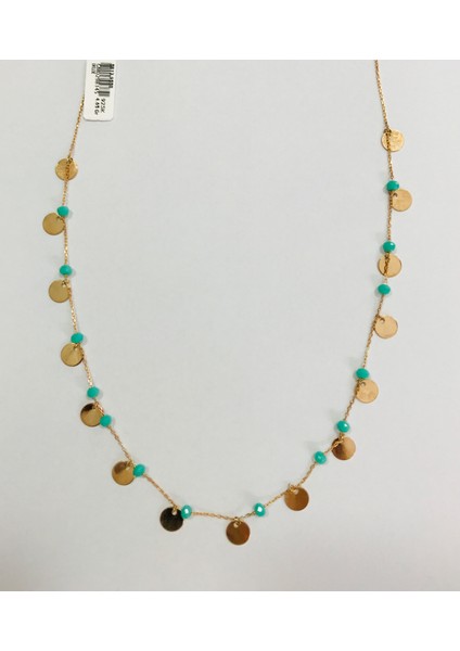 Doğaltaşlı Pullu Hayalet Kolye