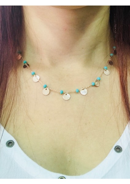 Doğaltaşlı Pullu Hayalet Kolye fiyatları