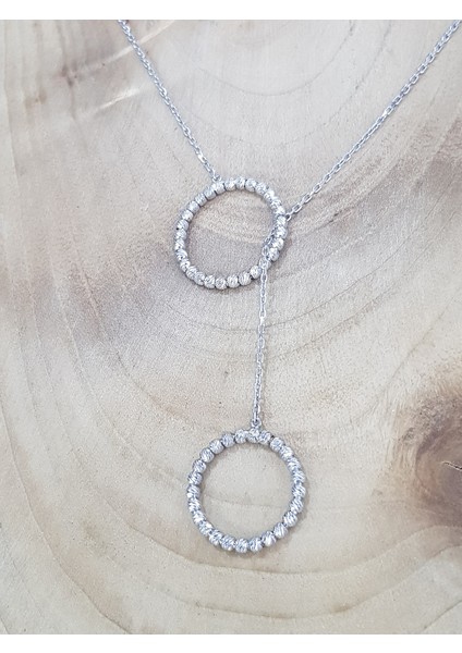 Ithal Kilitsiz Asansörlü Gümüş Kolye