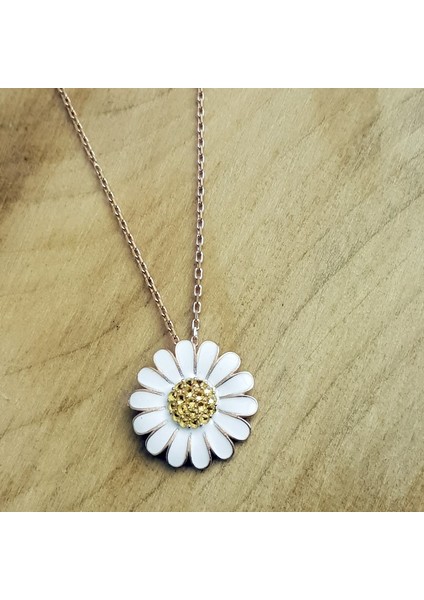 Papatya Gümüş Kolye