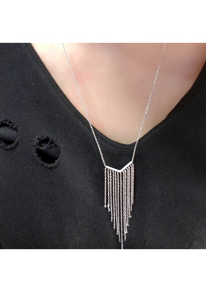 Püsküllü Italyan Gümüş Kolye fiyatları