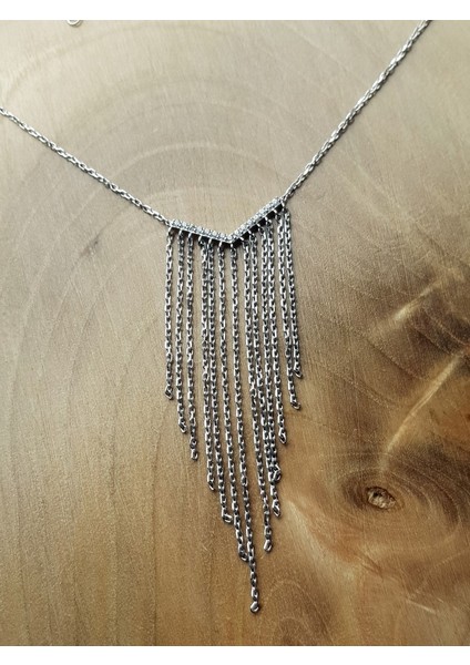 Püsküllü Italyan Gümüş Kolye modelleri