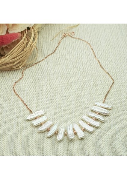 Tasarım Barok Inci Gümüş Kolye fiyatları