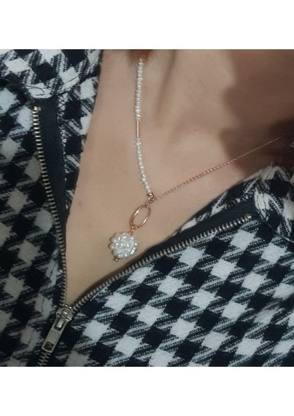 Tasarım Barok Inci Zincir Gümüş Kolye fiyatları