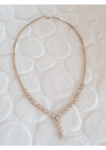 Altın Kaplama Gerdanlıklı Gümüş Kolye fiyatları