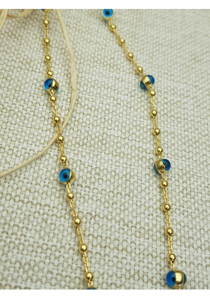 Nazarlı Altın Kaplama Gümüş Kolye fiyatları