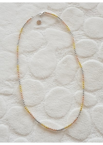 Dorika 3 Renk Gümüş Kolye modelleri