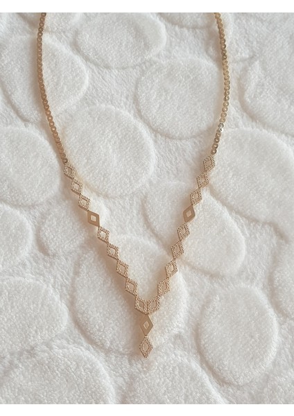 Altın Kaplama Gerdanlıklı Gümüş Kolye fiyatları