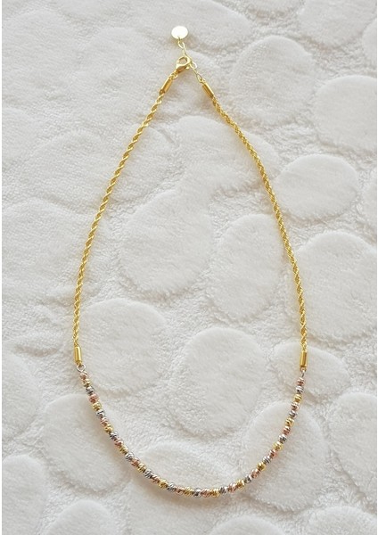 Dorika Halat Zincir Gümüş Kolye