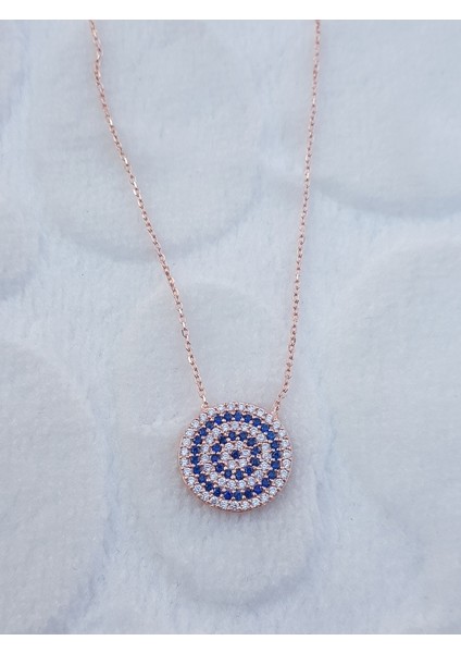 Nazar Boncuğu Gümüş Kolye