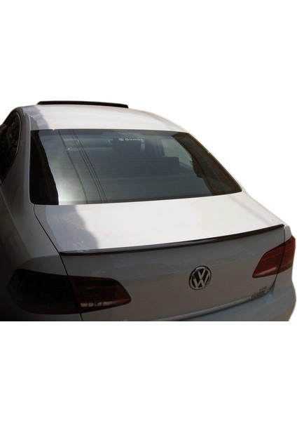 Vw Passat B7 Uyumlu Plastik Parlak Siyah Boyalı Spoiler