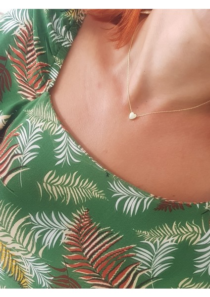 Altın Kaplama Kalp Gümüş Kolye fiyatları