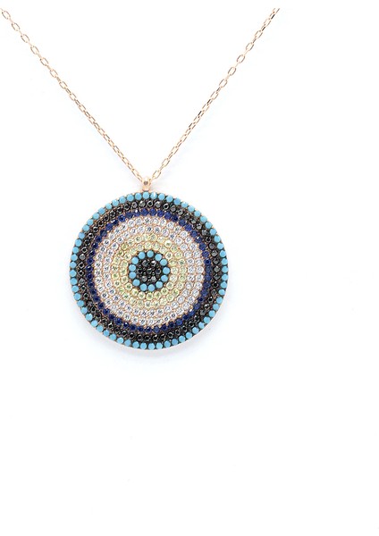 Nazar Boncuğu Gümüş Kolye