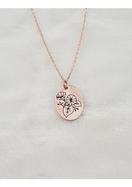 Doğum Çiçeği Gümüş Kolye Birth Flower Eylül Ayı Gündüz Sefası fiyatları