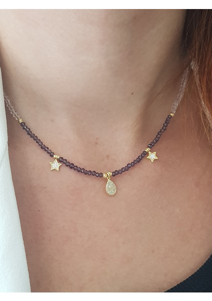 Ametis Kuvars Tasarım Gümüş Kolye fiyatları