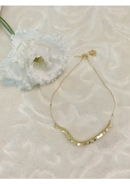 Altın Kaplama Pullu Italyan Gümüş Kolye modelleri