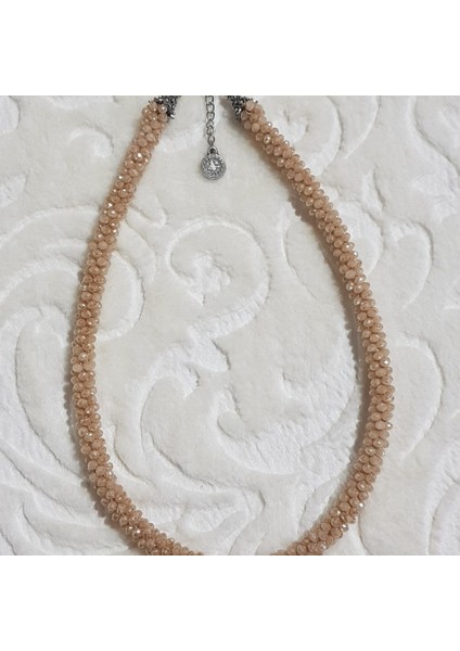 Hapishane Işi Krem Kristal Bileklik