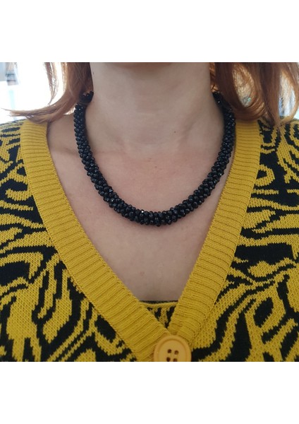 Siyah El Işi Kristal Kolye fiyatları