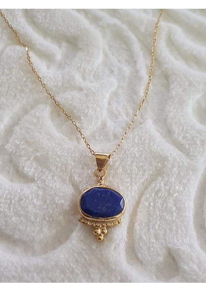 Lapis Taşı Gümüş Kolye
