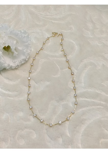 Altın Kaplama Taşlı Italyan Gümüş Kolye fiyatları